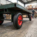 400mm Wheelbarrow Wheel Black Pneumatic Radial Tread on Polypropylene Hub Roller Bearing 25.4mm Bore 200kg Load Capacity 2