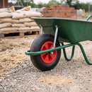 400mm Wheelbarrow Wheel Black Pneumatic Radial Tread on Polypropylene Hub Roller Bearing 25.4mm Bore 200kg Load Capacity 3