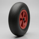 400mm Wheelbarrow Wheel Black Pneumatic Radial Tread on Polypropylene Hub Roller Bearing 25.4mm Bore 200kg Load Capacity 4