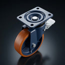 150mm Swivel Castor - Polyurethane on Cast Iron