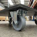 80mm Pressed Steel Fixed Castor – 120kg Load Capacity