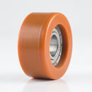 50mm Polyurethane Guide Roller – 12mm Bore, 25mm Tread