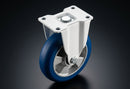 100mm Fixed Castor – Polyurethane Wheel, Aluminium Centre