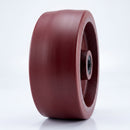 Red Polyurethane Wheel 100mm with 15mm Roller Bearing