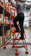 Classic 5 Step Mobile Safety Steps 1935h x 556w x 1225d mm