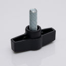 M6 x 20mm Male Wing Knob - 20mm Thread Length, 28mm Diameter