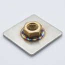 40 x 40mm Square Stainless Steel M8 Threaded Weld Plate