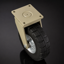 525mm Swivel Castor - Elastic Rubber Wheel, 1885kg Capacity