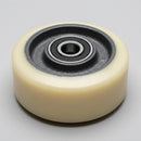 75mm Polyurethane Wheel on Cast Iron Centre – 12mm Bearing