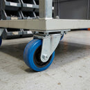 75mm Swivel Castor Blue Rubber