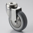 100mm Chrome Castors Bolt Hole Fitting - 60kg Load Capacity