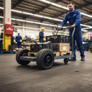 Premium 80mm Diameter Heavy Duty Rubber Tyre with 60Kg Load Capacity and 12mm Roller Bearing