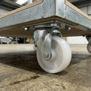63mm Swivel Castor - White Nylon Wheel, 122kg Load Capacity