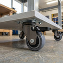 50mm Braked Furniture Castor – Soft Grey Wheel