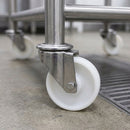 80mm Swivel Bolt Hole Castor – Stainless Steel & Nylon Wheel
