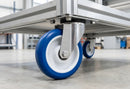 125mm Stainless Steel Swivel Castor – Polyurethane Wheel