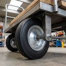 405mm Elastic Rubber Wheel – Multi-Rib Tread, 25mm Bore