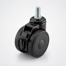 50mm Braked Twin Wheel Castor M8x15 for Light-Duty Applications