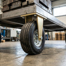 306mm Fixed Castor - 700kg Load Capacity, Elastic Rubber Wheel