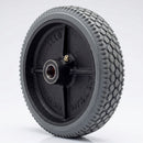 Black Rubber Wheel 150mm Cast Iron 20mm Bore