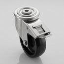 100mm Stainless Steel Braked Castor – High Temp Phenolic Wheel