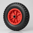 400mm Puncture Proof Wheel – 20mm Bore, Red Plastic Centre