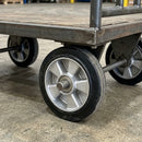 180mm Rubber Wheel with Aluminium Centre – 25mm Bore