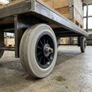 150mm Thermoplastic Wheel with Grey Elastic Rubber Tyre