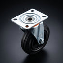 80mm Swivel Castor with Black Rubber Wheel