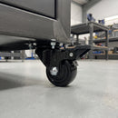 50mm Heavy Duty Swivel Braked Castor Black Nylon Wheel Top Plate 200kg Load Capacity 4