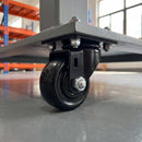 50mm Heavy Duty Swivel Castor Black Nylon Wheel Top Plate 200kg Load Capacity 3
