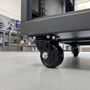 50mm Heavy Duty Swivel Castor Black Nylon Wheel Top Plate 200kg Load Capacity 4
