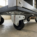 50mm Swivel Braked Castor Black Polypropylene Wheel Top Plate 65kg Load Capacity 3