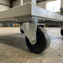50mm Swivel Castor Black Polypropylene Wheel Top Plate 55kg Load Capacity 3