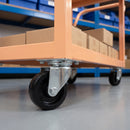 50mm Swivel Castor Black Polypropylene Wheel Top Plate 65kg Load Capacity 1