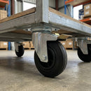 100mm Pressed Steel Swivel Castor with Brake