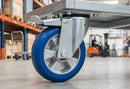 150mm Braked Castor – Polyurethane Wheel on Aluminium Centre