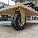 250mm Fixed Castor - 600kg Load Capacity with Ribbed Tread