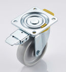 200mm Directional Lock Castor White Nylon 400kg Load Capacity