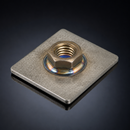 40 x 40mm Square Stainless Steel M8 Threaded Weld Plate