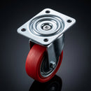 100mm Swivel Castor - High Temp Rubber, 60kg Load Capacity