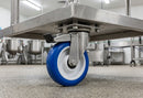 200mm Stainless Steel Braked Castor – Polyurethane Wheel
