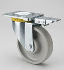 200mm Directional Lock Castor White Nylon 400kg Load Capacity