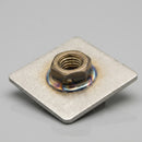 40 x 40mm Square Stainless Steel M20 Threaded Weld Plate