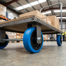 Blue Rubber Wheel 63mm x 9.5mm Plain Bore