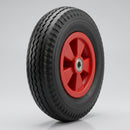400mm Pneumatic Wheels with Red Plastic Centre
