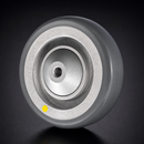 80mm Wheel Electro Conductive Rubber 100kg Load Capacity