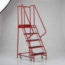 Spring Loaded 5 Step Anti-Slip Ladder 1985h x 640w x 1000d mm