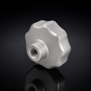 Stainless Steel Handwheel Knob M12 x 60mm Diameter