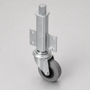 80mm Medium Duty Swivel Jacking Castor – Rubber Wheel